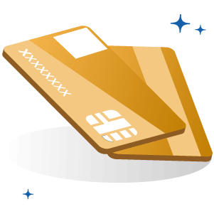 Cartões de crédito dourados