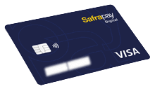 Imagem de um cartão da conta SafraPay Digital