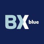 logomarca da empresa bx blue