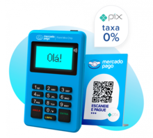 Point Mini Chip Mercado Pago com o Kit Pix