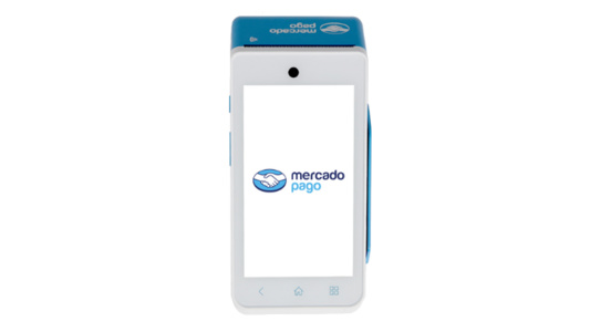 Maquininha Mercado Pago Point Smart em Fundo Transparente