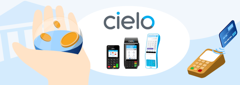 logo e máquinas de cartão da cielo